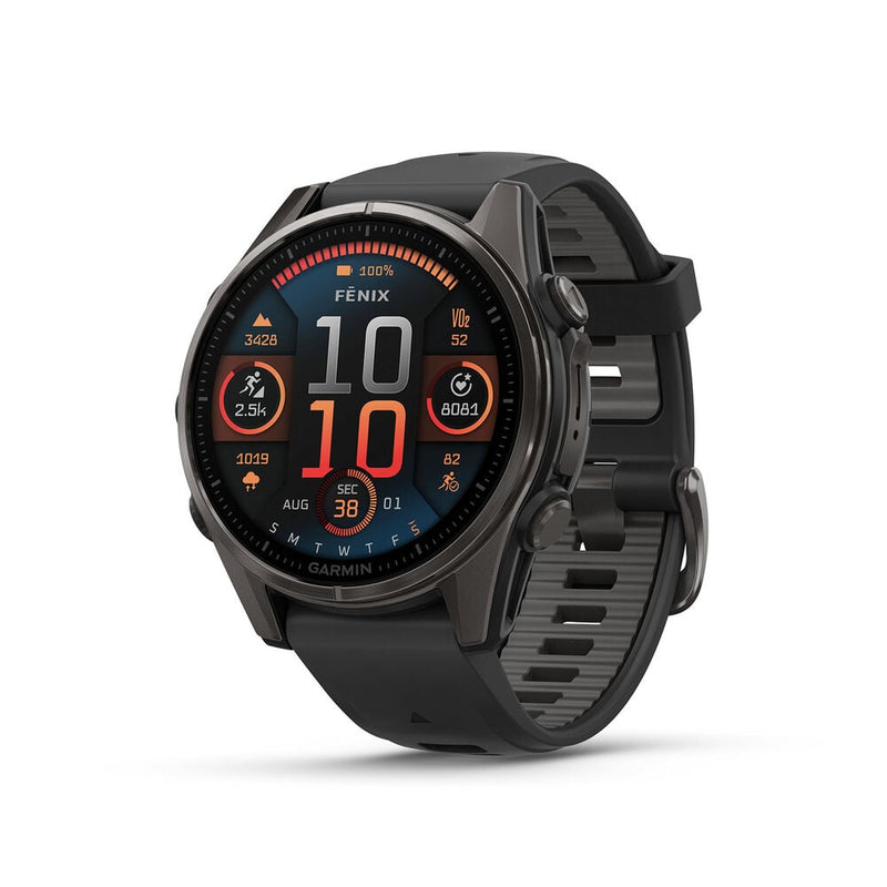 Garmin Fenix 8 43mm Amoled Sapphire Smartwatch - Titanium/Black | 49-GAR-010-02903-21