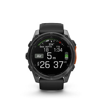 Garmin Fenix 8 51mm Amoled Sapphire Smartwatch - Slate Grey/Black | 49-GAR-010-02905-00