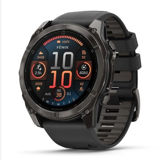 Garmin Fenix 8 51mm Amoled Sapphire Smartwatch - Titanium/Black | 49-GAR-010-02905-21