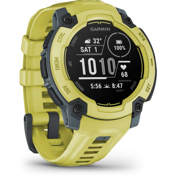 Garmin Instinct 3 45mm Smartwatch - Electric Lime | 49-GAR-010-02933-01