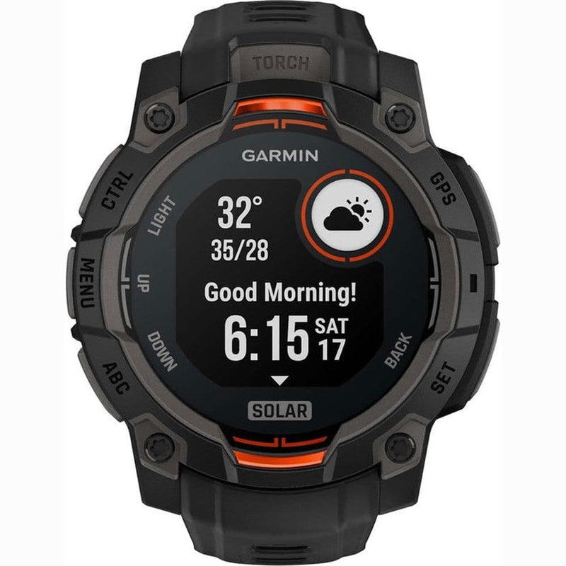 Garmin Instinct 3 Solar GPS Smart Watch - Grey | 49-GAR-010-02934-00