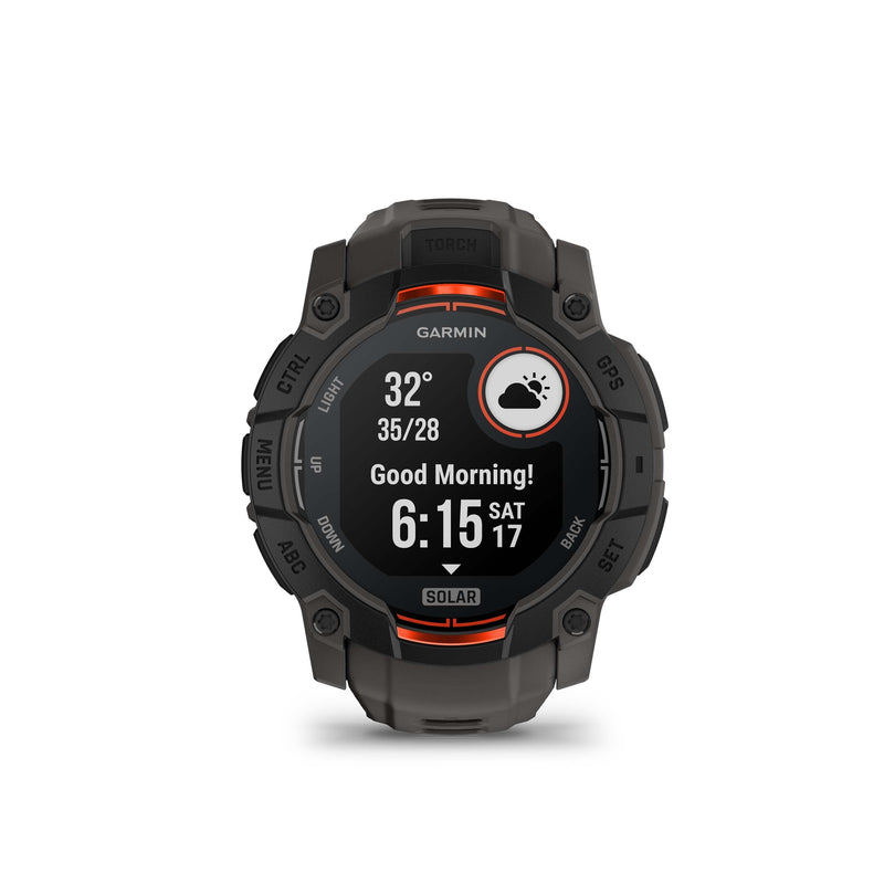 Garmin Instinct 3 50mm Solar Smartwatch - Black/Charcoal | 49-GAR-010-02935-00