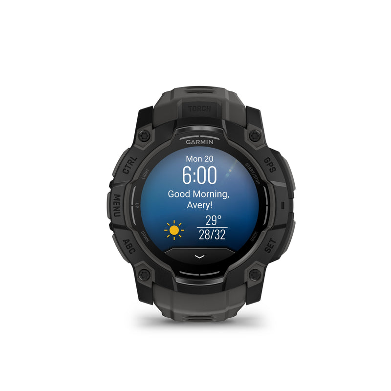 Garmin Instinct 3 50mm Amoled Smartwatch - Black/Charcoal | 49-GAR-010-03020-00