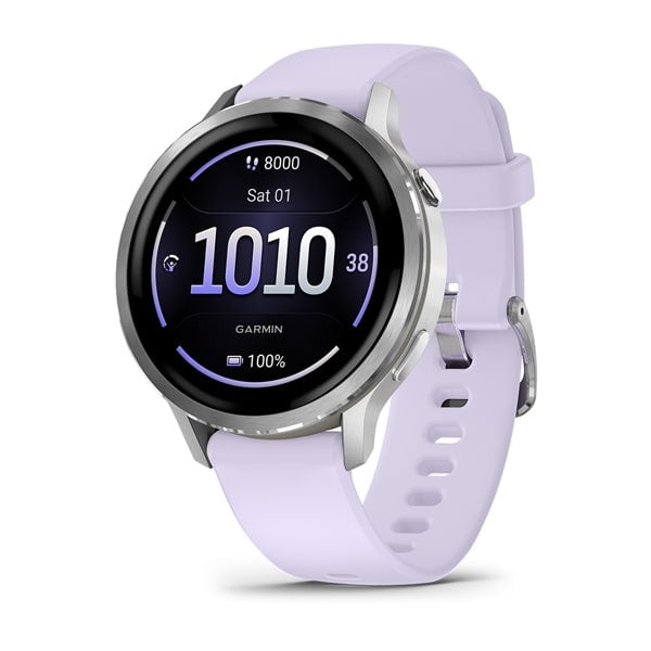 Garmin Venu 4 41mm Smartwatch - Silver/Periwinkle | 49-GAR-010-03013-01