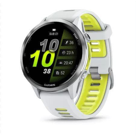 Garmin Forerunner 970 Smartwatch - White/Amp Yellow | 49-GAR-010-02969-11