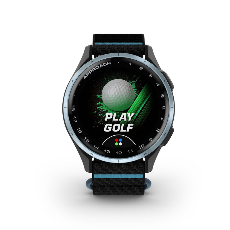Garmin Approach J1 43mm Junior Golf Smartwatch - Black/Azzure | 49-GAR-010-03898-00