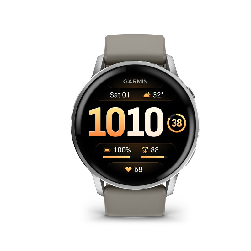 Garmin Venu 4 45mm Smartwatch - Silver/Grey | 49-GAR-010-03014-02