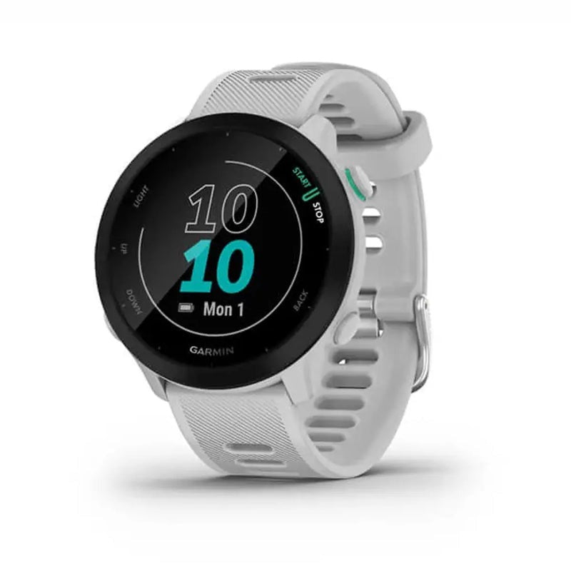 Garmin Forerunner 55 GPS Smartwatch - Whitestone | 49-GAR-010-02562-15