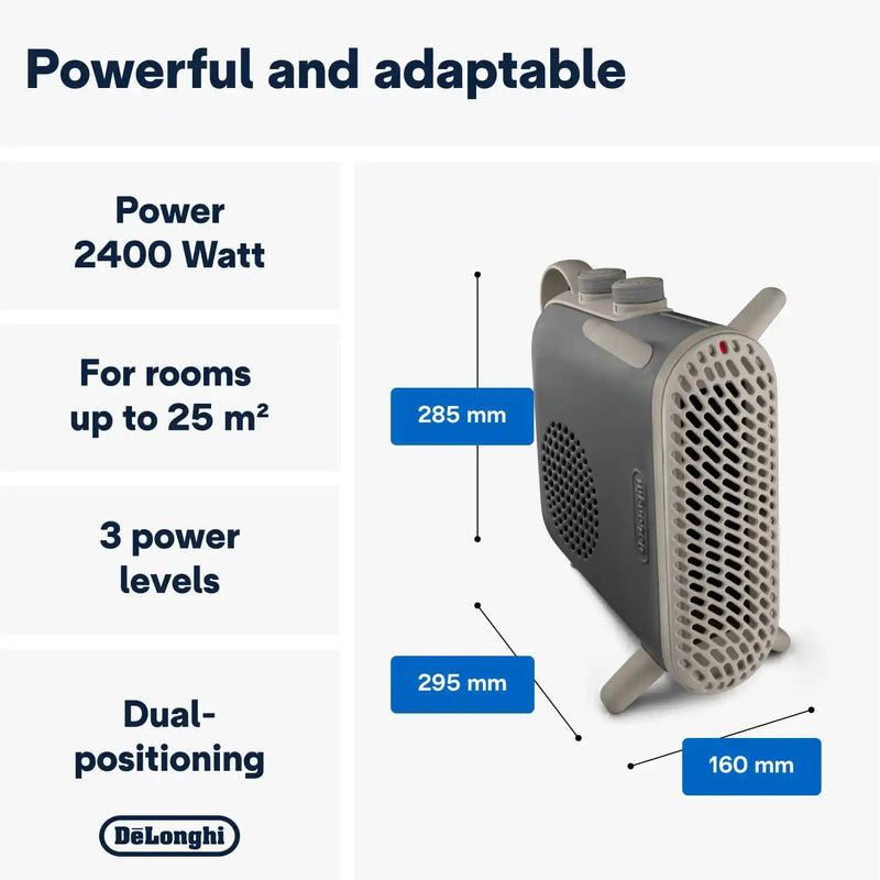 DeLonghi Capsule Fit Fan Heather - Grey | HFS70C24.GY