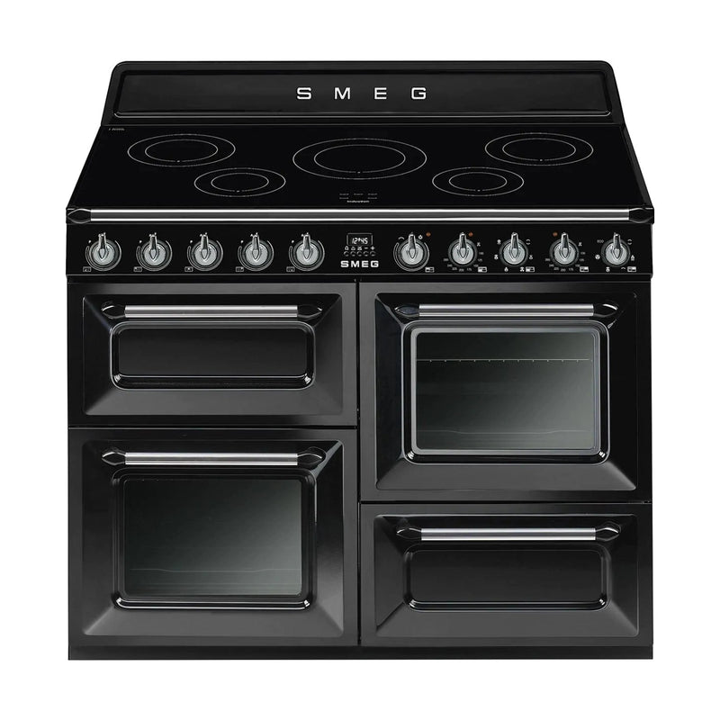 Smeg TR4110IBL 110cm Victoria Range Cooker with Induction Hob| Black