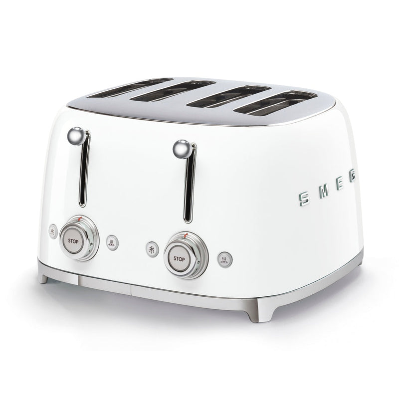 Smeg TSF03WHUK 50s Retro Style 4 Slice Toaster-White