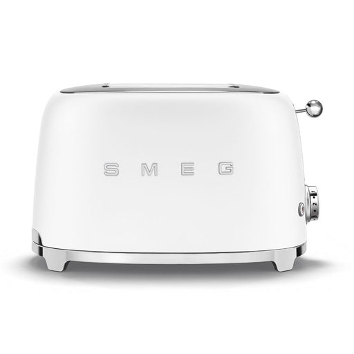 Smeg 50s Style Two Slice Toaster Matt White | TSF01WHMUK