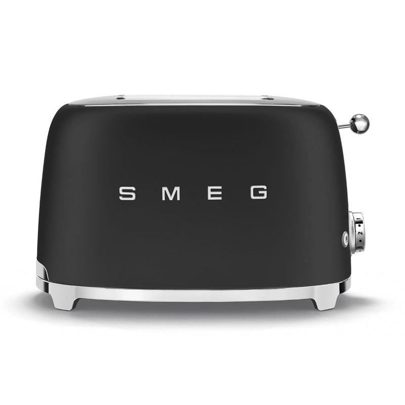 Smeg TSF01BLMUK 50s Style Two Slice Toaster - Matt Black