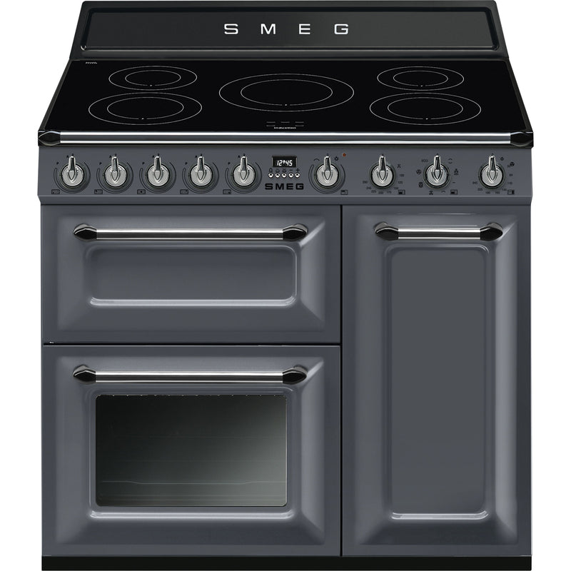 Smeg Victoria 90cm Induction Range Cooker - Slate Grey | TR93IGR2