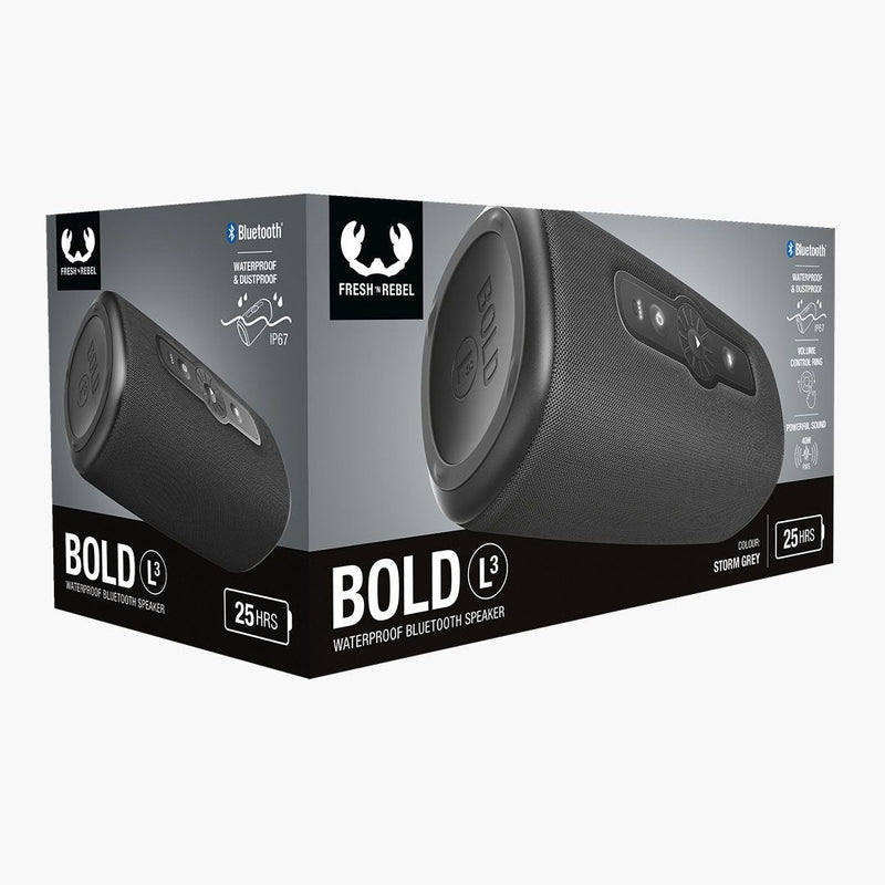 Fresh n Rebel Bold L3 Bluetooth Speaker - Storm Grey | 1RB9000SG