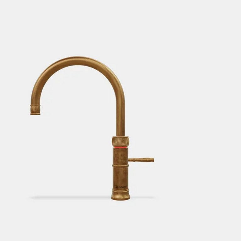 Quooker Classic Fusion Round Tap - Patinated Brass | CFNRPTB