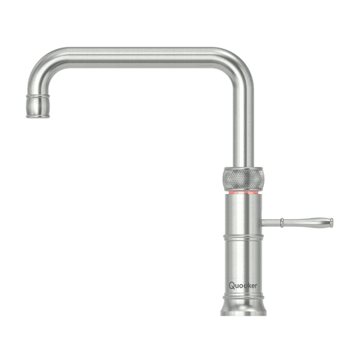 Quooker Classic Fusion Square Tap - Stainless Steel | CFNSSST