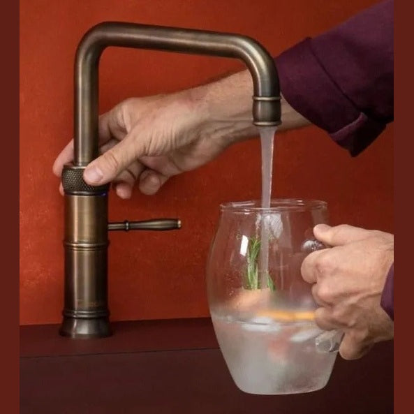 Quooker Classic Fusion Square Tap - Patinated Brass | CFNSPTB