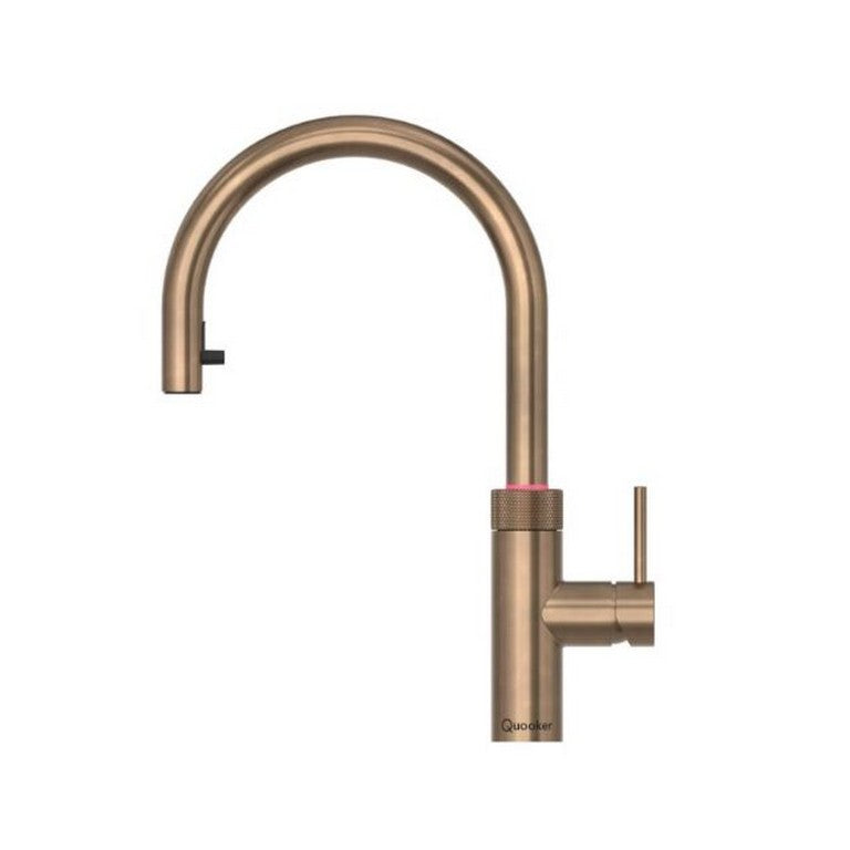 Quooker Flex Round Tap - Patinated Brass | FXRPTN