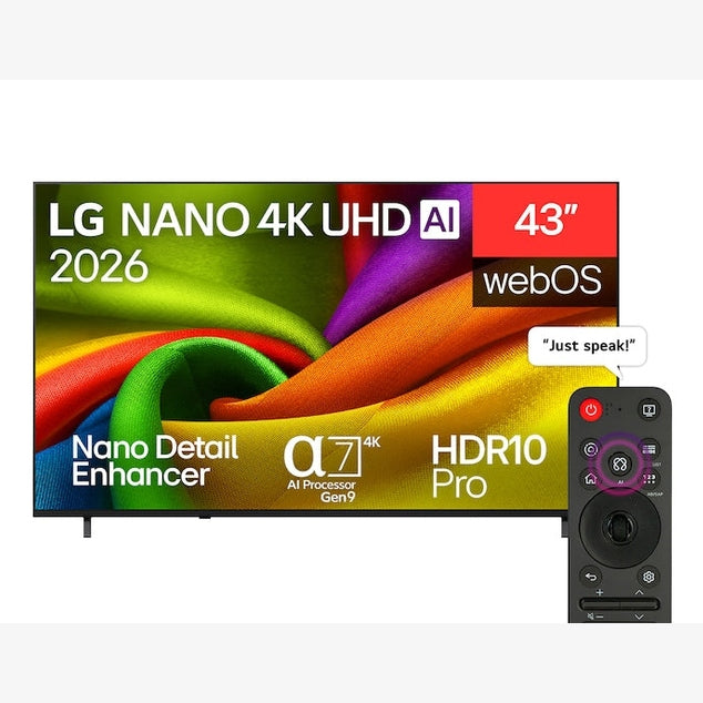 LG 43" Nano 4K Smart TV | 43NU850B6LA.AEI