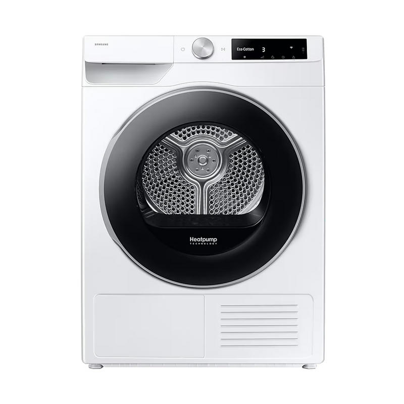Samsung Series 6 AI Energy DV90DG6845LEU1 9KG Heat Pump Tumble Dryer, White