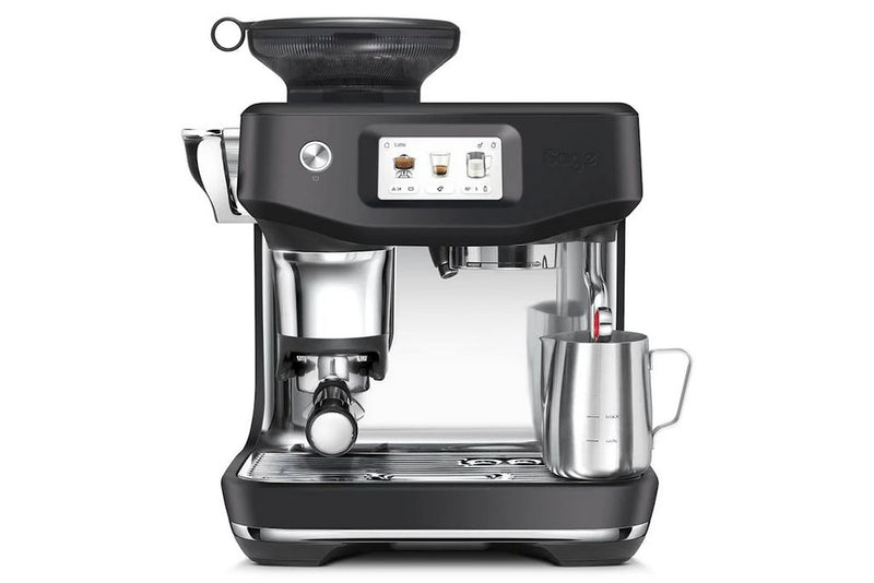 Sage Barista Touch Impress Coffee Machine With Cold Extraction - Black Truffle | SES882BTR4GUK1