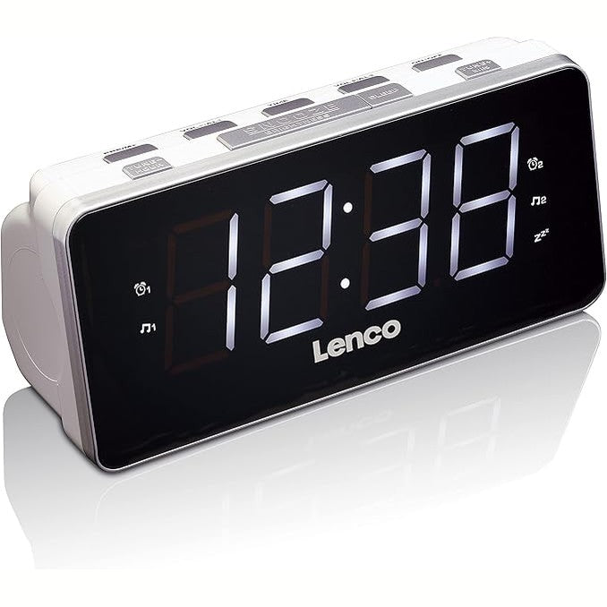 Lenco CR-18 Clock Radio With LED Display - Black | A002405