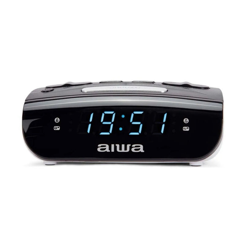 Aiwa Dual Alarm Clock Radio Black 900194 | 38780