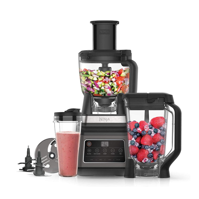Ninja 3-In-1 Food Processor with Auto IQ - Black | BN800UK
