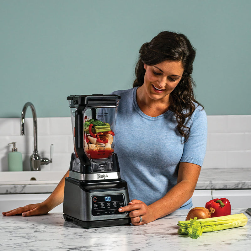 Ninja 3-In-1 Food Processor with Auto IQ - Black | BN800UK