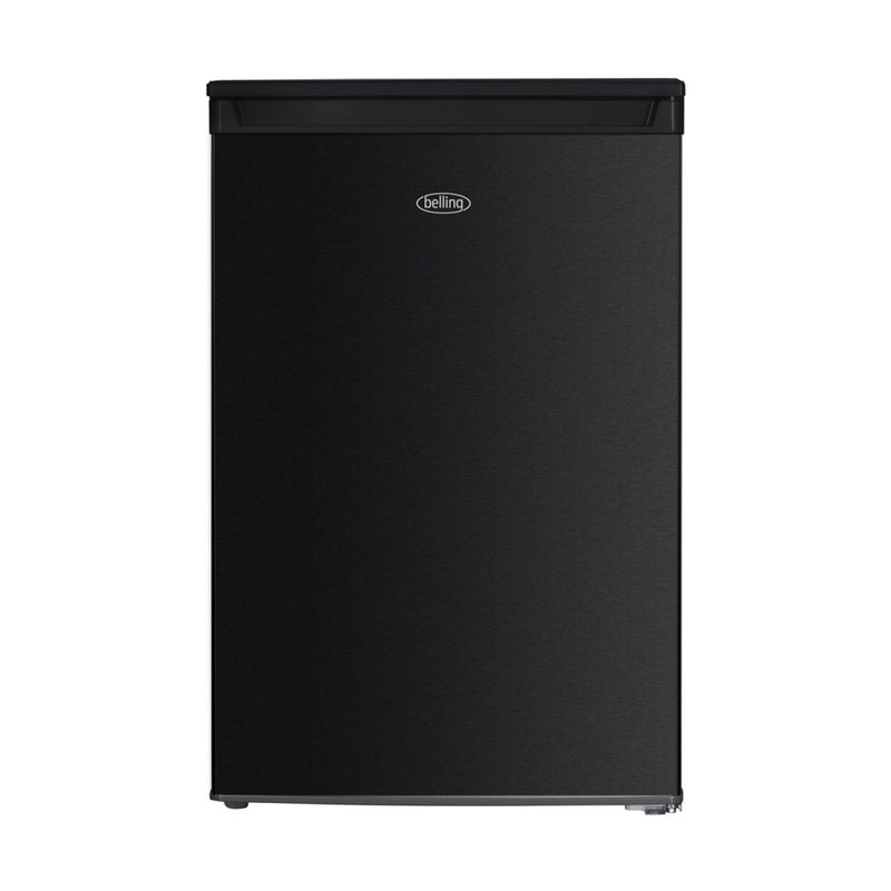 Belling 55cm Undercounter Fridge with Icebox - Black Steel | BR110BKIX