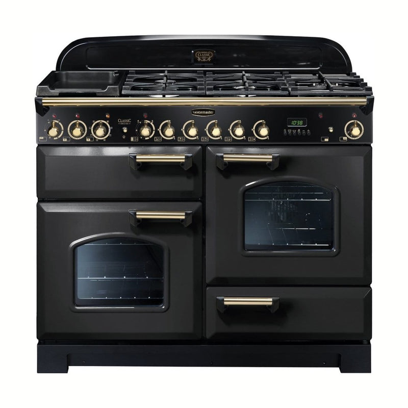 129600 RANGEMASTER CLASSIC DELUXE 110 CHARCOAL BLACK BRASS