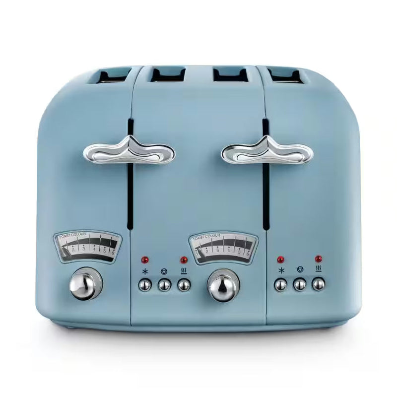 DeLonghi Argento 4 Slice Blue Toaster | CT04.AZ