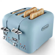 DeLonghi Argento 4 Slice Blue Toaster | CT04.AZ