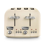 Delonghi Argento Flora Cream 4 Slice Toaster | CT04.BG