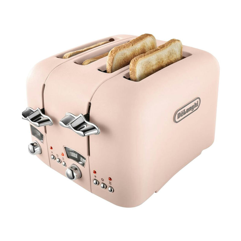 DeLonghi Argento 4 Slice Pink Toaster | CT04.PK
