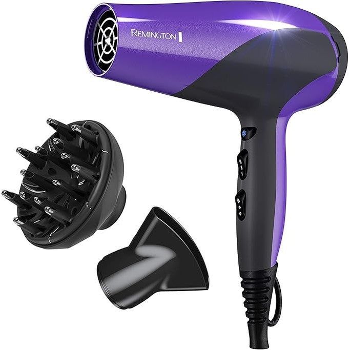 Remington 2200W Power Dry Lightweight Hair Dryer - Purple/Black | D3190