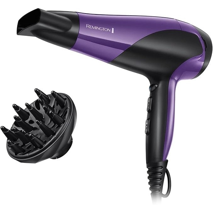 Remington 2200W Power Dry Lightweight Hair Dryer - Purple/Black | D3190