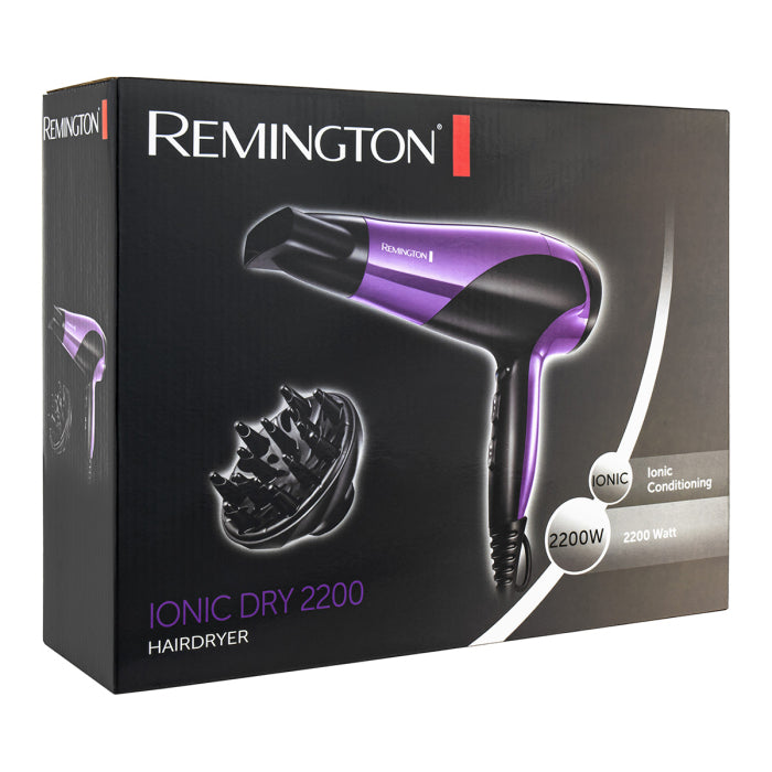 Remington 2200W Power Dry Lightweight Hair Dryer - Purple/Black | D3190