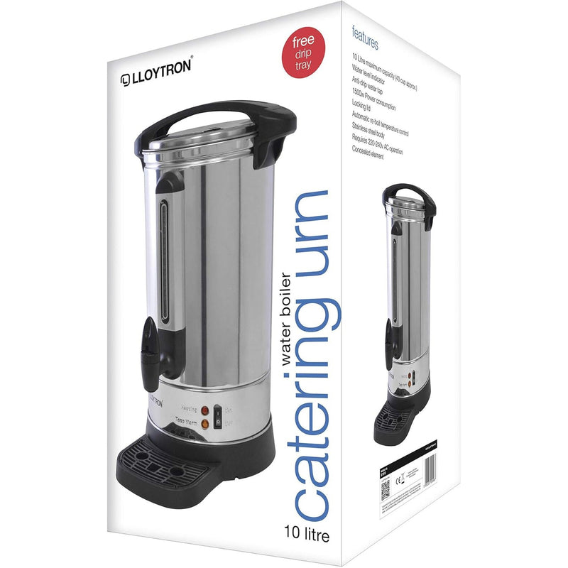 Lloytron 10L Water Boiler Catering Urn - Stainless Steel | E1910L