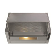 CDA EIN60SI 60cm Integrated Cooker Hood - Silver