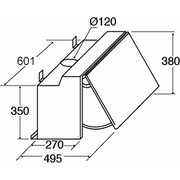CDA EIN60SI 60cm Integrated Cooker Hood - Silver