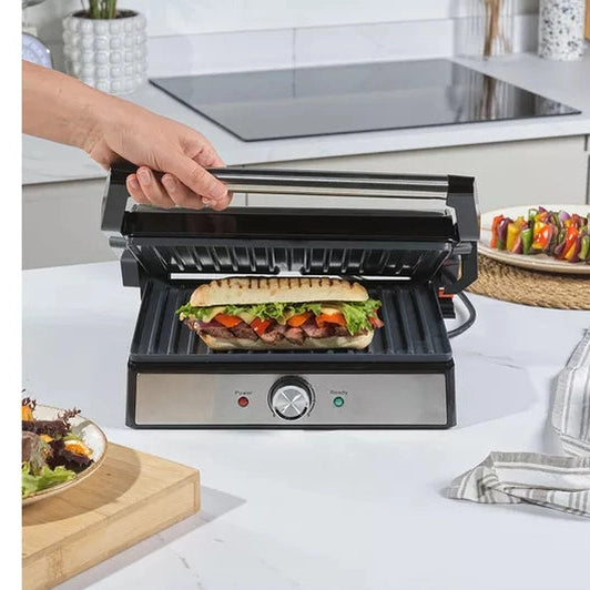 Salter Megastone Health Grill & Panini Maker - Silver | EK5857