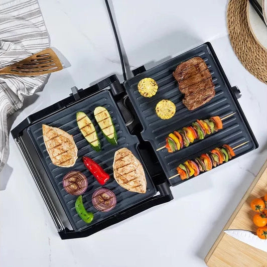Salter Megastone Health Grill & Panini Maker - Silver | EK5857