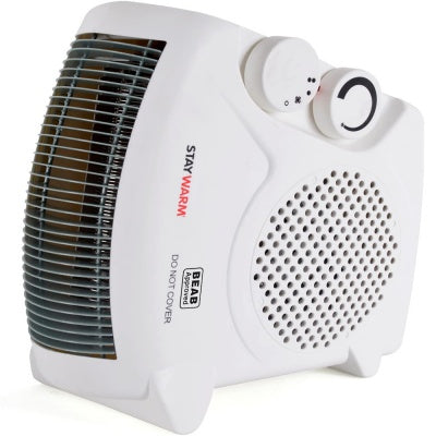 Lloytron StayWarm Upright & Flatbed 2kW Fan Heater - White | F2003WH