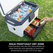 Ninja FrostVault 47L Hard Cooler - Cloud White | FB151UKWH