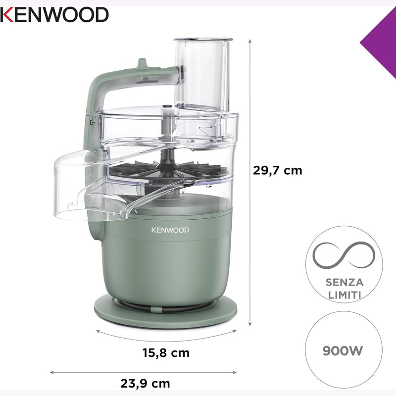 Kenwood MultiPro Go Food Processor - Eucalyptus Green | FDP23.140GR