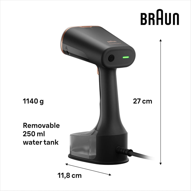Braun QuickStyle 7 Garment Steamer - Black/Copper | GS7077BK