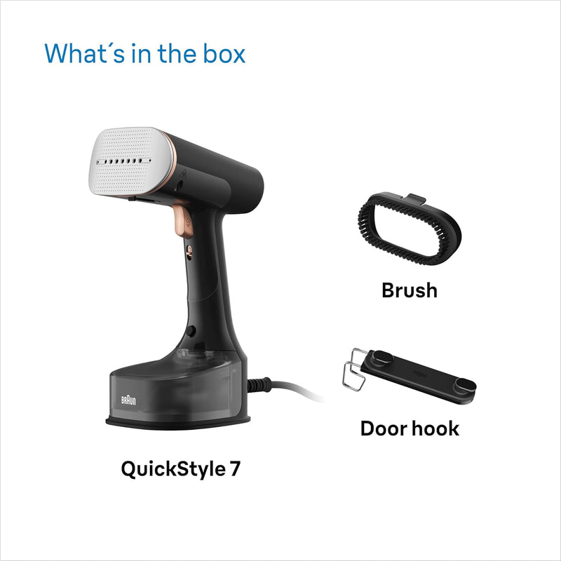 Braun QuickStyle 7 Garment Steamer - Black/Copper | GS7077BK