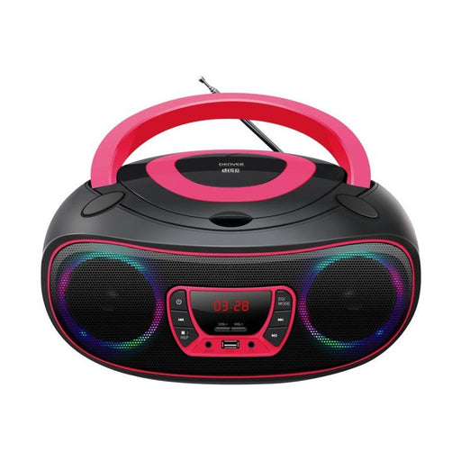 Denver TCL-212BTPINK CD/USB/FM Bluetooth Boombox - Pink